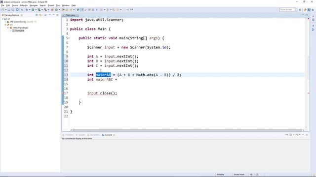 BEECROWD 1013 - O Maior ( Resolução em Java ) | URI Online Judge