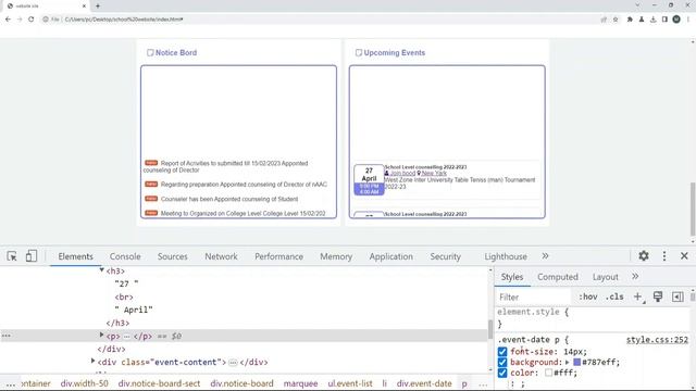 How to create School/College Website using Html CSS only 2023 #college #coding #html #school #css