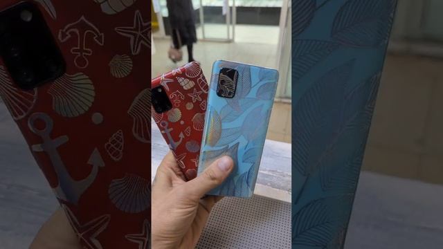 Samsung Galaxy s20 plus и Galaxy a31 в текстурной гидрогелевой защите корпуса