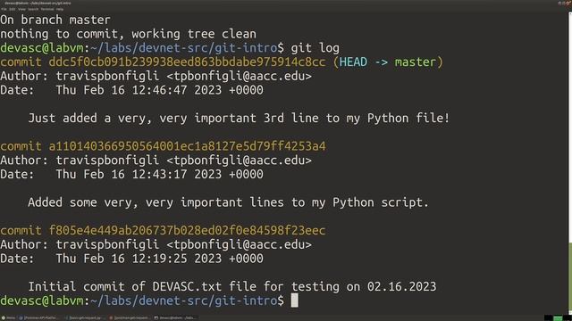 AACC - Spring 2023 - CTS-233-400 - DEVASC 200-901: Lab 3.3.11 - Part #4: Software Ver. Control w/Gi смотреть онлайн