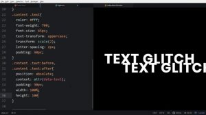 Text Glitch Effect in HTML & CSS only | CodingNepal