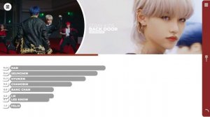 Stray Kids - Back Door Line Distribution (Color Coded)