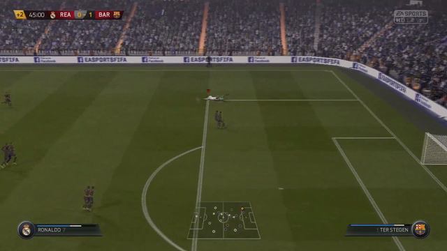 Real Madrid vs. FC Barcelona - First Play FIFA 15 PS4 Gameplay смотреть онлайн