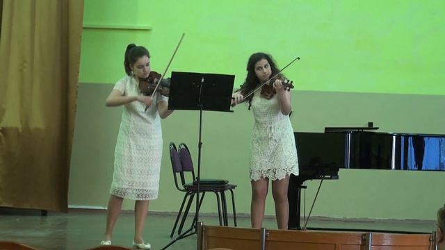 Б.Барток Дуэты для двух скрипок №44