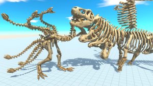 ЭПИЧЕСКАЯ БИТВА СКЕЛЕТОВ ДИНОЗАВРОВ ? Animal Revolt Battle Simulator