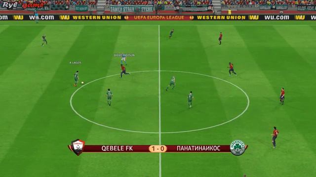 "Qəbələ" - "Panathinaikos" • UEFA Europa League • PES 2015 Gameplay смотреть онлайн