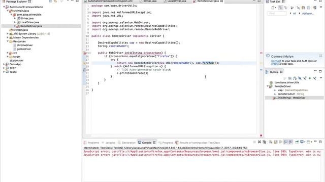 selenium framework using java - Develop Driver Modules