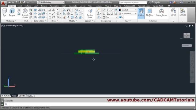 AutoCAD 3D House Modeling Tutorial Beginner Basic - 3