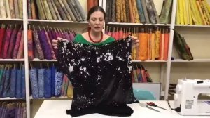 Как сшить блузку с пайетками.