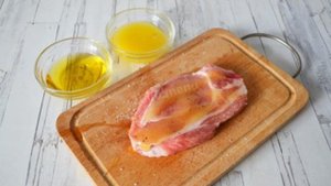 Антрекот из свинины в духовке