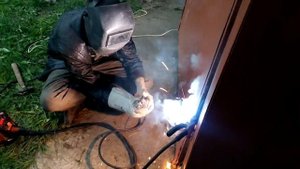 Сварка гаражных петель