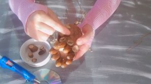 Поделка из природных материалов. DIY. Осенний декор или что сделать из желудей?