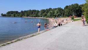 Сибирский пляж в парке У моря Обского.
14.07.2024.