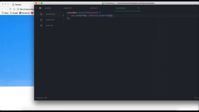 Parallax Scrolling Effect | With Javscript/jQuery & NO PLUGINS