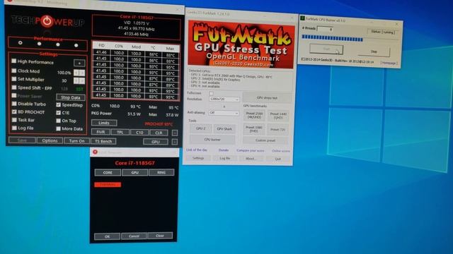MSI Stealth 15m Furmark Thermal Throttle behavior смотреть онлайн