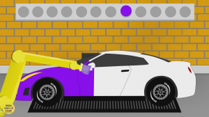 Развивающие мультики про машинки. Учим цвета – автовоз, покраска машин