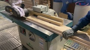 Фрезерный станок EcoWood Т 120. Фрезерование с автоподатчиком на станке Эковуд Т 120