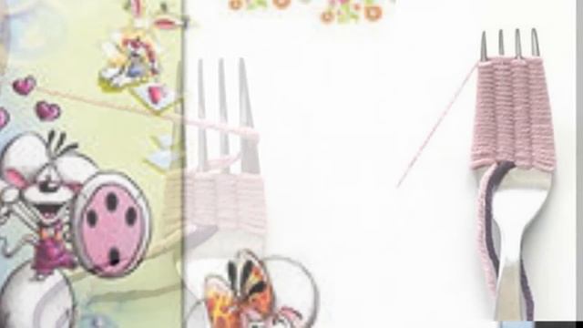 как сделать цветок на вилке смотреть онлайн