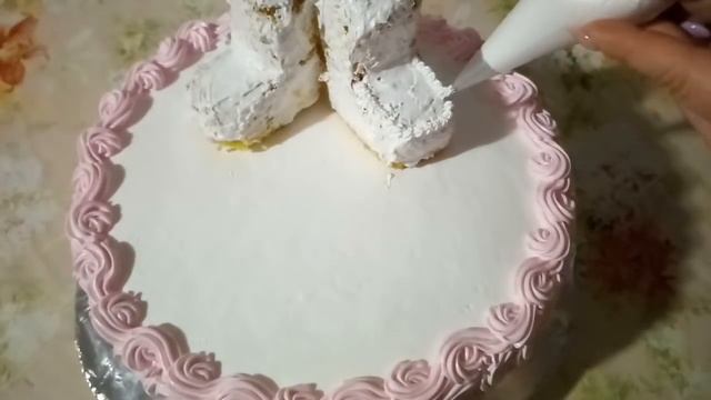 Торт для девочки на 1 годик)))Cake for the girl for 1 year смотреть онлайн
