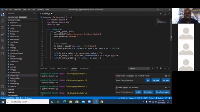 PYTHON PROGRAMMING CLASS BY AUGUSTINE EKENE EMEKA, Setup the database смотреть онлайн
