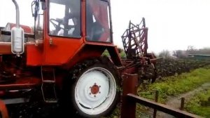 вспашка дачи на т-25