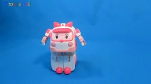 Робокар Эмбер танцует и учит малышей счету до 5. Трансформер