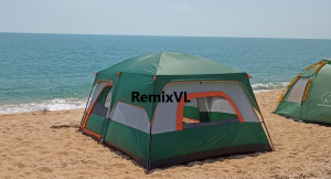 магазин RemixVL: CM-096 двухслойная палатка водонепроницаемая 4-8 чел кухня шатер тент