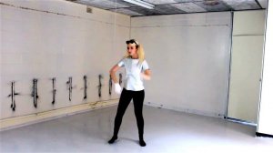 Girl Dance Popping - Robot, Mime, Puppet - mixed style