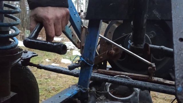 Самодельный мототрактор. Принцип работы сцепления