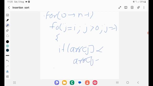 Insertion Sort Explained with Easy Example & C++ and Python code in Hindi | Master sorting algorith