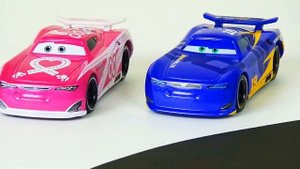 Disney Cars Lightning McQueen VS Jackson Storm Race! Stop Motion Tomica Special Race vol.1