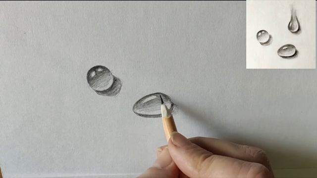 Как нарисовать капли воды карандашом. Мастер-класс / Short pencil drawing tutorial: water drops смотреть онлайн