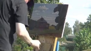 Домик в Богослове. Пленэр. Живопись маслом.