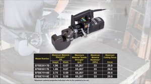 Cutting Technology Using The Enerpac EFBE-Series Electric Flat Bar Cutters