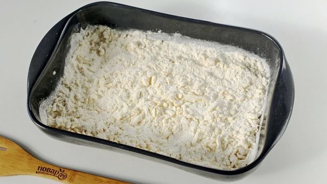 Насыпной пирог с тыквой и апельсином