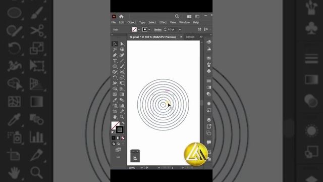 Make fingerprint in Adobe Illustrator ? #adobe #illustrator  #photoshop #logodesign  #shorttutorial