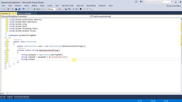 Get Connection String from .txt File | Step by Step | Part-1 смотреть онлайн