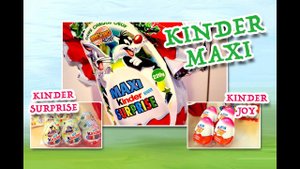 Киндер Сюрприз Макси Луни Тюнз Маша и Медведь Kinder MAXI Looney Tunes 220g Masha and Bear