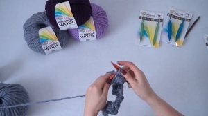 Как связать шапку на круговых спицах? Связать шапку из перуанской пряжи. Связать шапку резинкой.