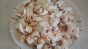 Жареные шампиньоны с луком