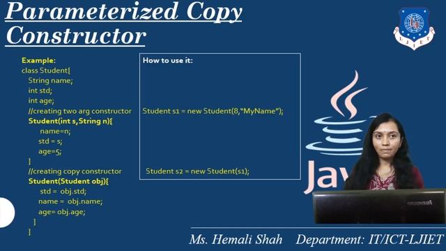 Lec-19_Constructor and Const. Overloading| Object Orient Programming Using Java | IT_ICT Engineerin