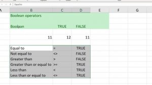 Spreadsheets #6: Boolean and Comparison Operators