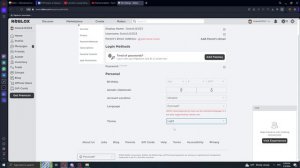 Как сменить тему с светлой на тёмную в роблокс ( Roblox )