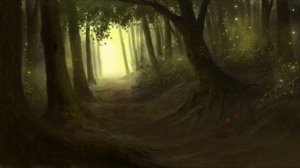 Landscape Digital Painting Speedpaint Time-lapse "Enchanted Path" (Krita)