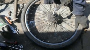 Ремонт велосипеда заднее колесо