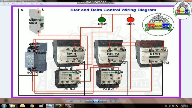 Star and delta connection