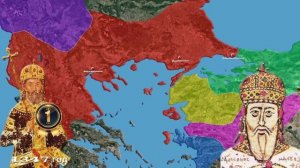 Третья византийско-османская война на карте(1341—1371). Вторжение осман на Балканский полуостров