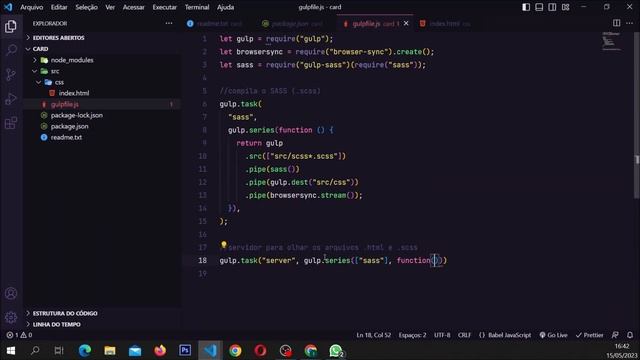 Como Configurar o Gulp.js + SASS + BrowserSync para Compilar SCSS Automaticamente