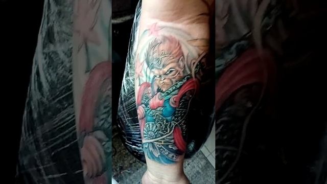 Latest tattoo works, Monkey King ??