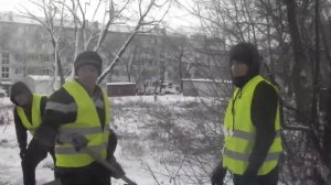 #Прикольно класть #тротуарную  #плитку #зимой.